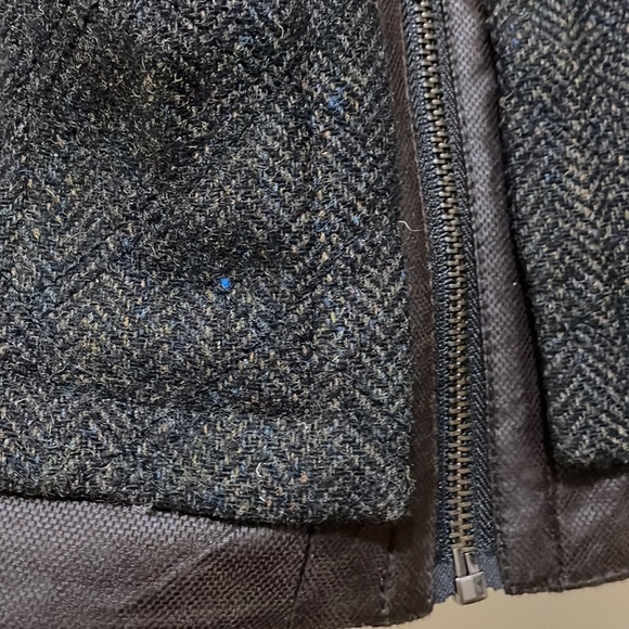 Zara short wool blend brown jacket (sz XL) - Picture 6 of 12